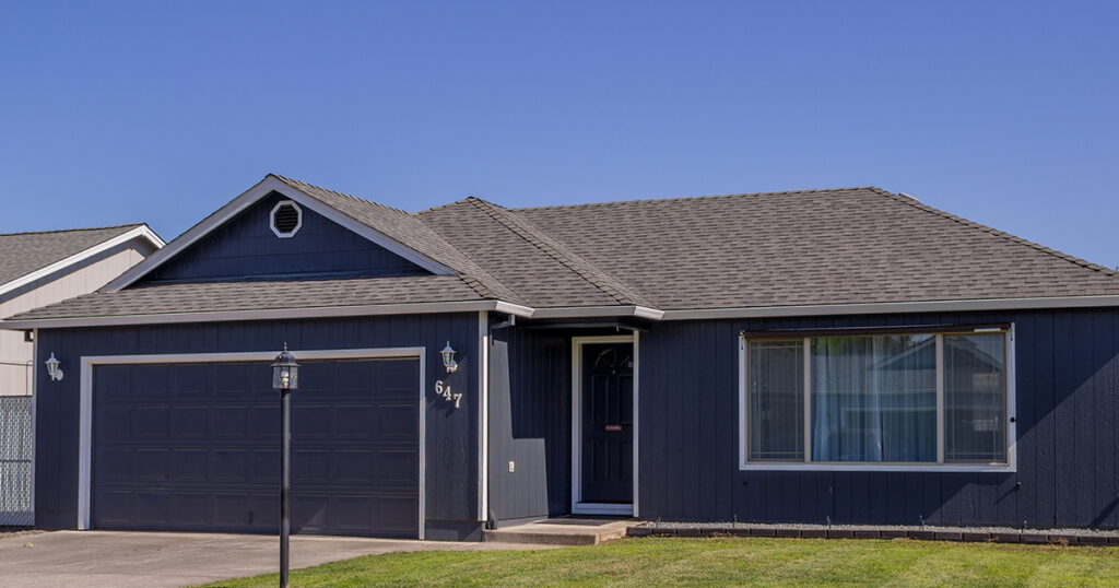 Gray painted house